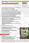 Infoblatt Sicherheitsprüfungen MS-Schaltanlagen