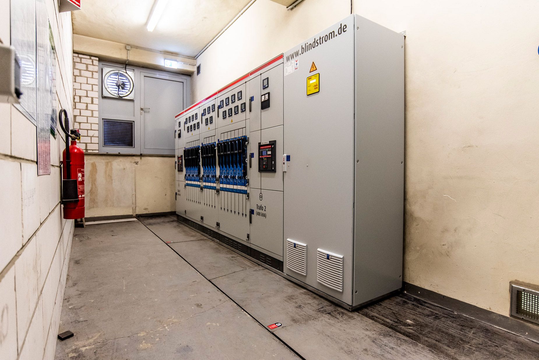 Fertig modernisierte Niederspannungshauptverteilung nach Inbetriebnahme