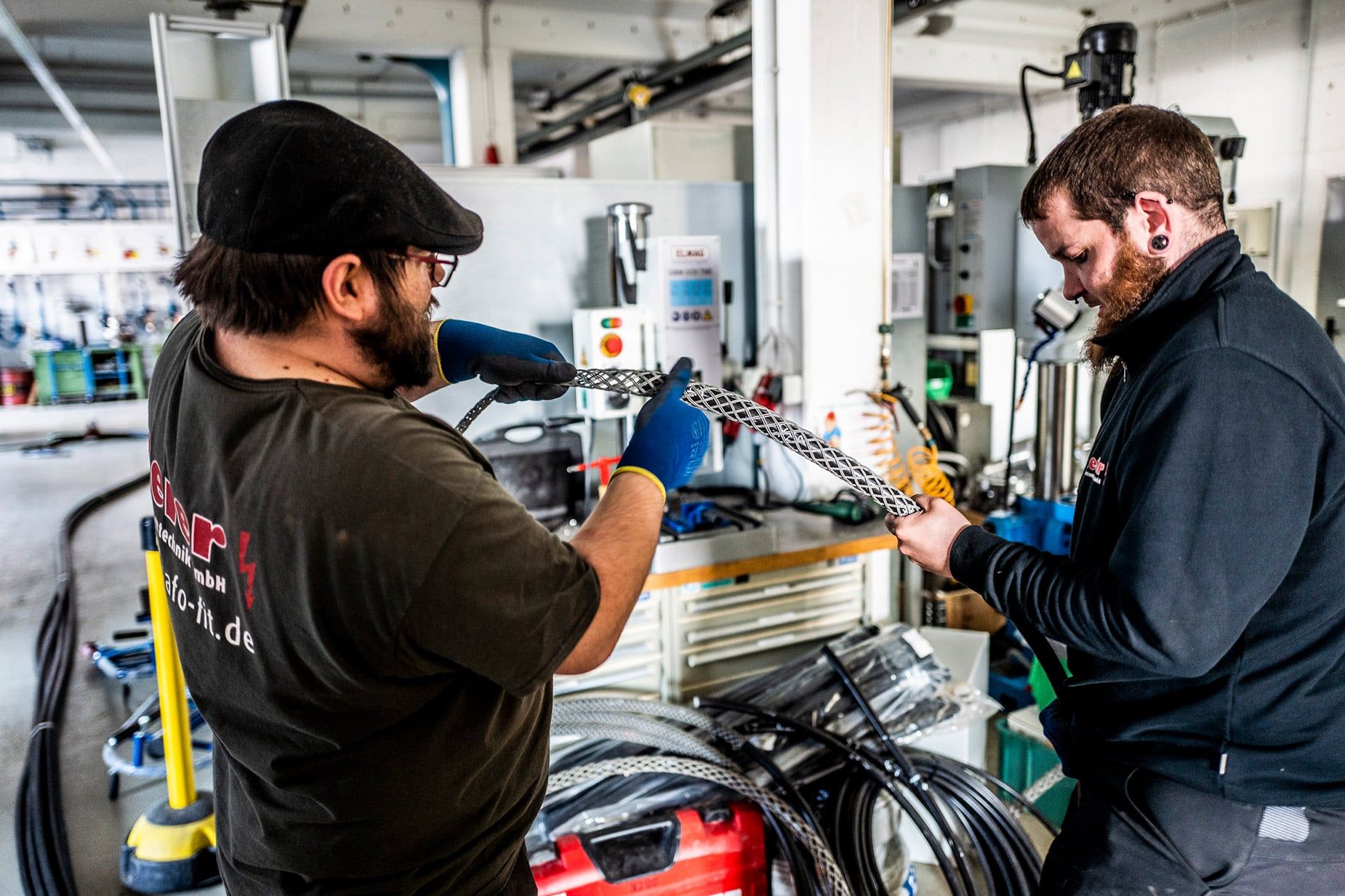 Kabelziehen Starkstromkabel