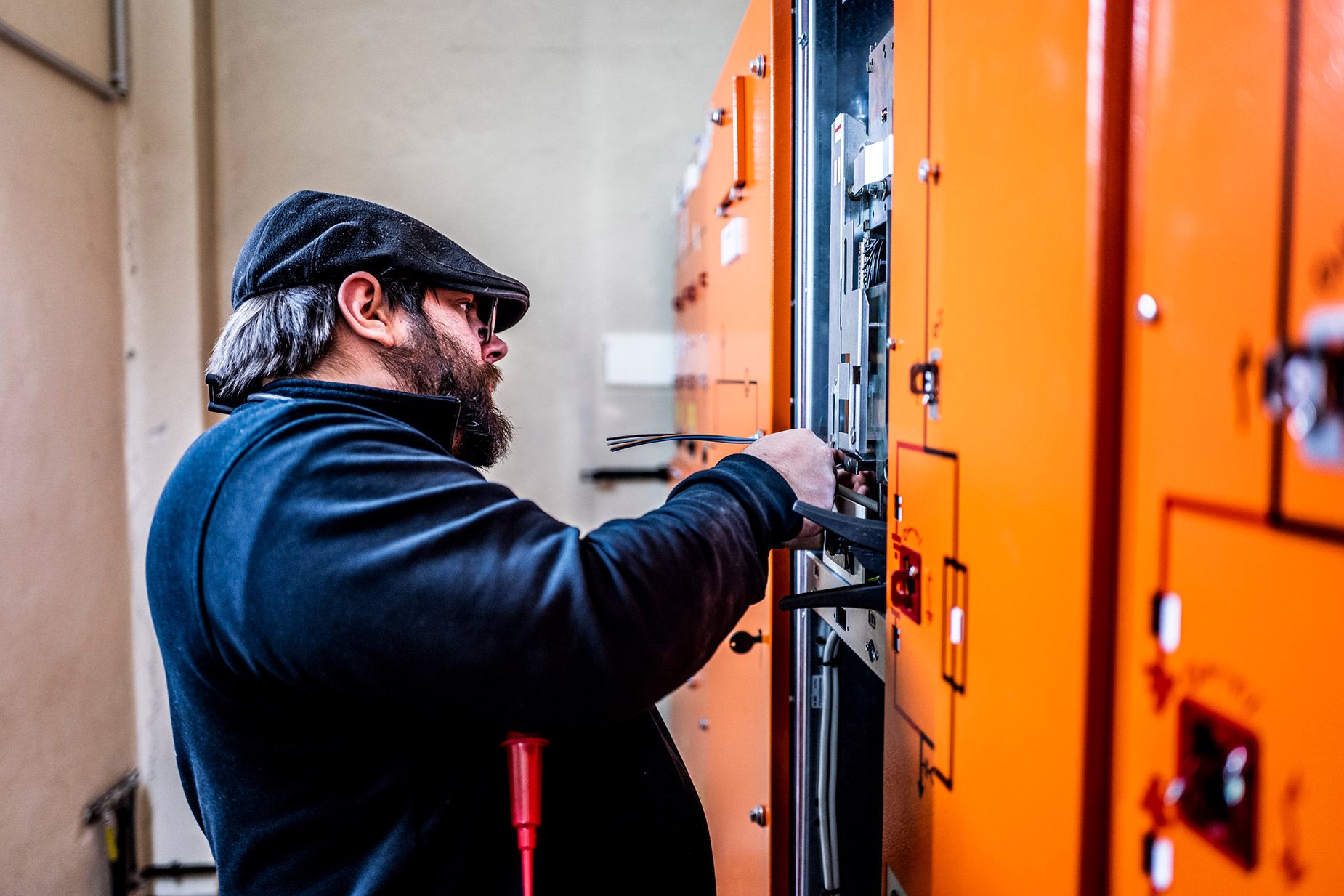 Montage der MS Schaltanlage